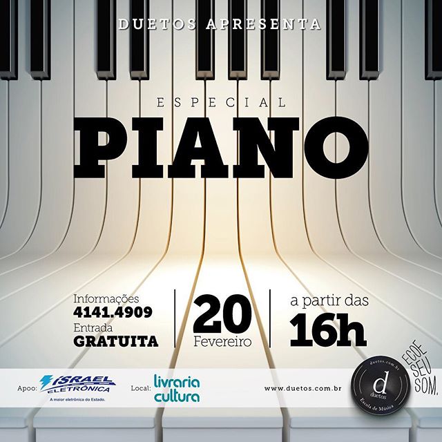 PROGRAME-SE: ESPECIAL PIANO DIA 20/2/16!
